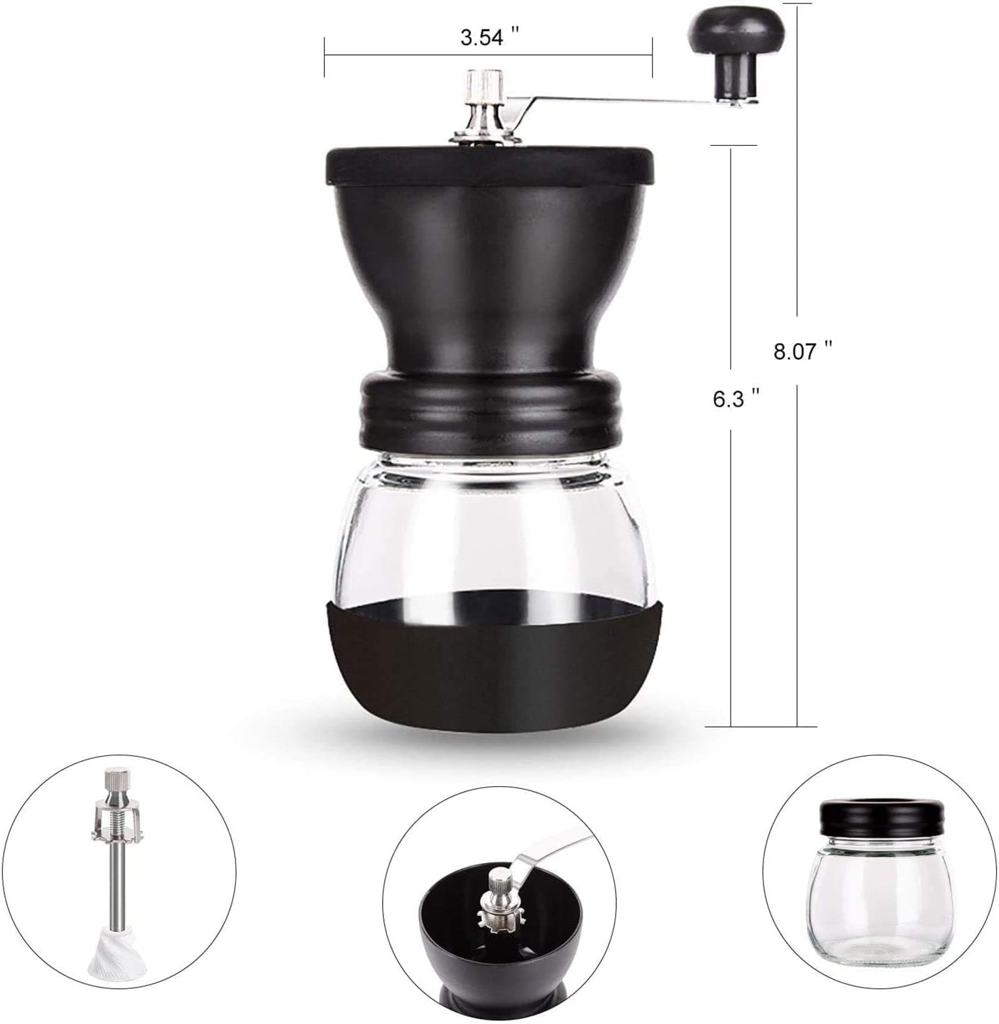 BrewMill™ Ceramic Manual Coffee Grinder