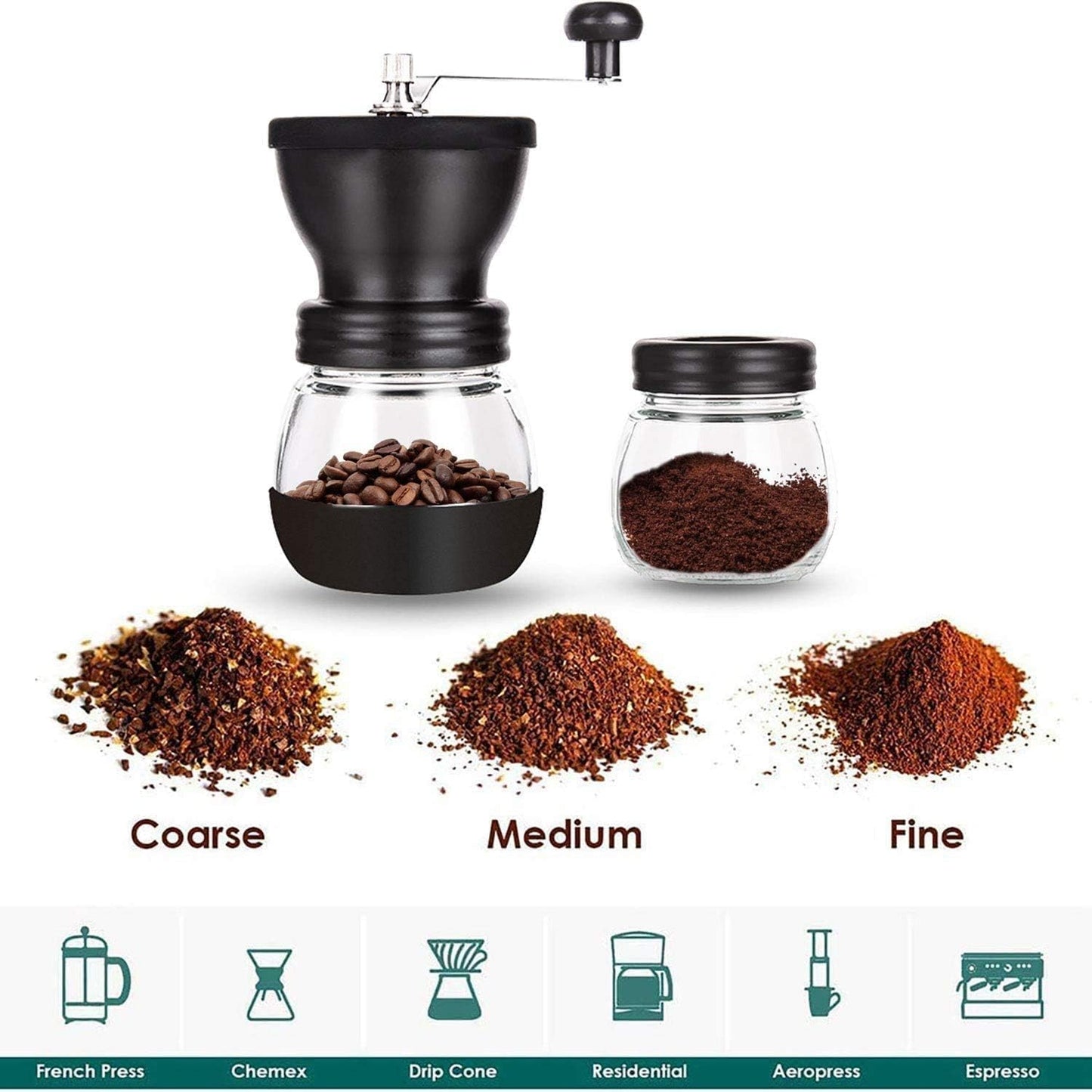 BrewMill™ Ceramic Manual Coffee Grinder