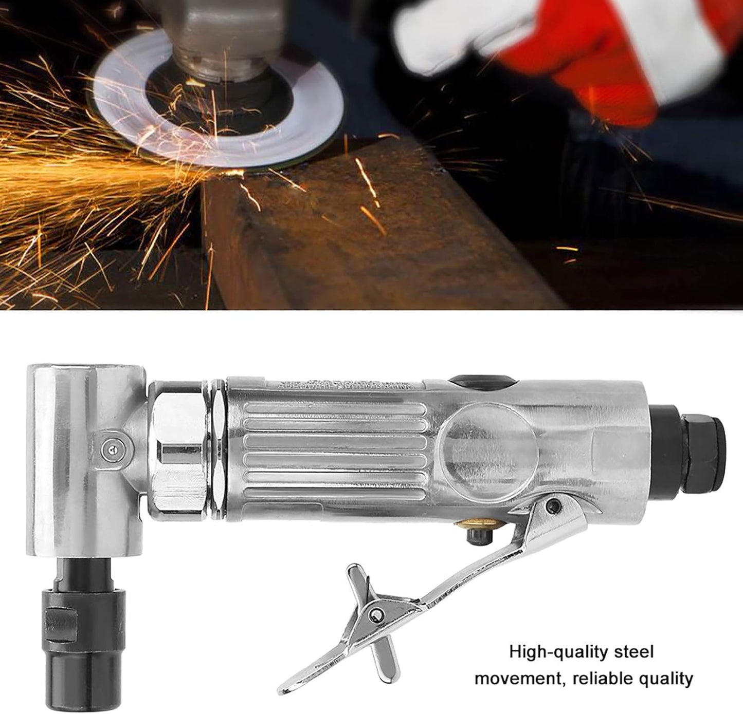 GrindPro™ 90° Pneumatic Angle Grinder